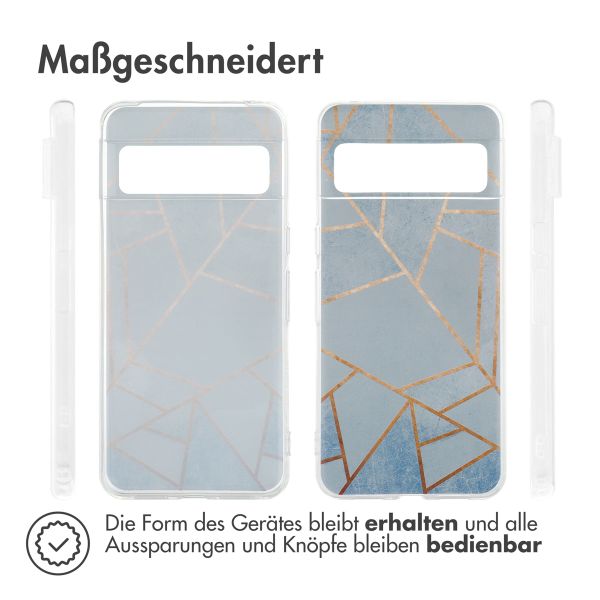 imoshion Design Hülle Google Pixel 8 Pro - Blue Graphic