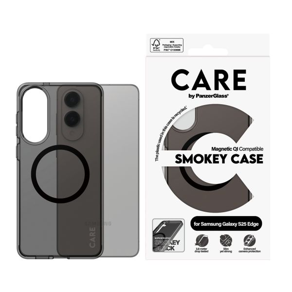 CARE by PanzerGlass Urban Combat Case Samsung Galaxy S25 Edge - Smoke / Black