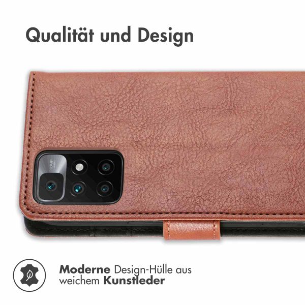 imoshion Luxuriöse Klapphülle für das Xiaomi Redmi 10 - Braun