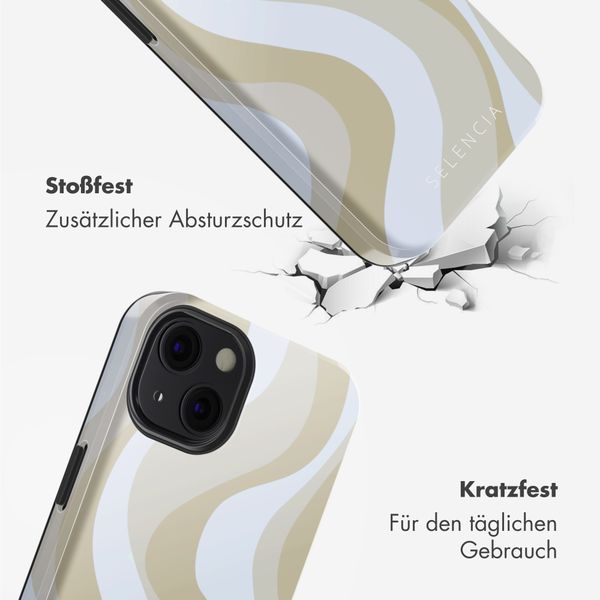 Selencia Vivid Rückabdeckung mit MagSafe Apple iPhone 13 - Desert Waves Beige