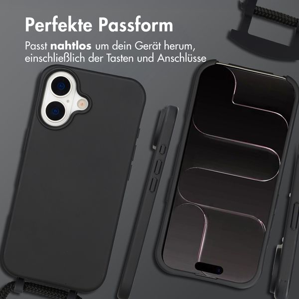 imoshion Color Backcover mit abnehmbarem Handykette und MagSafe Apple iPhone 17 - Schwarz
