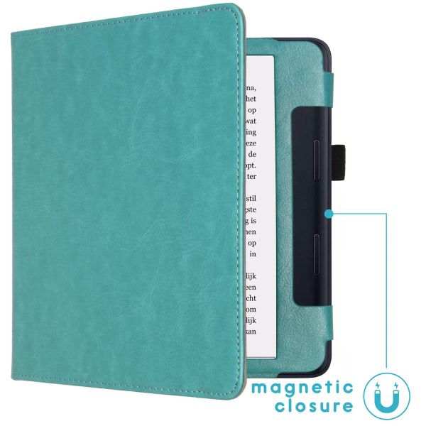 imoshion Vegan Leather Klapphülle Kobo Sage / Tolino Epos 3 - Hellblau