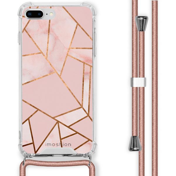 imoshion Design Hülle mit Band für das iPhone 8 Plus / 7 Plus - Pink Graphic