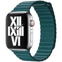 Apple ﻿Lederarmband L für Apple Watch Series 1-10 / SE / Ultra (2) - 42/44/45/46/49 mm - Peacock