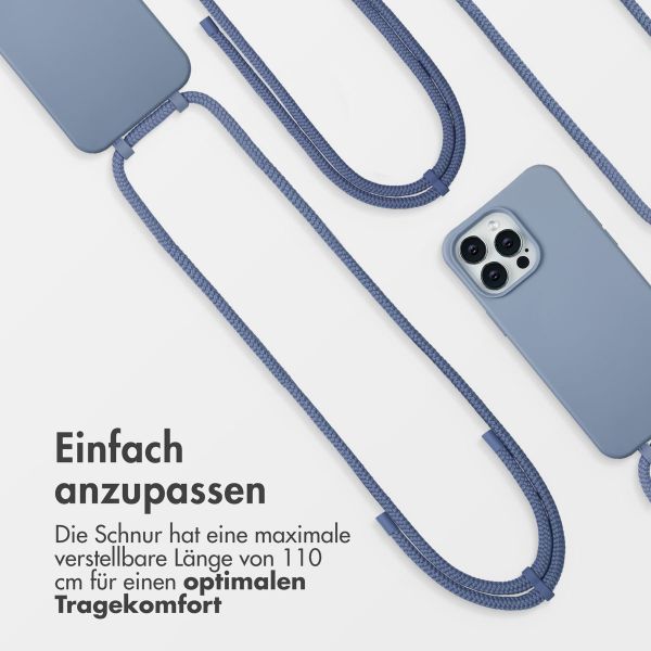 imoshion Color Backcover mit abnehmbarem Handykette und MagSafe Apple iPhone 14 Pro Max - Ash Blue
