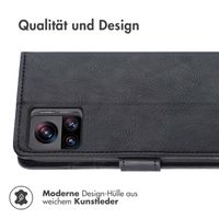 imoshion Luxuriöse Klapphülle für das Motorola Edge 30 Ultra - Schwarz