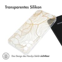 imoshion Design Hülle Samsung Galaxy A13 (4G) - Golden Leaves Transparent