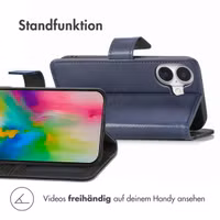 imoshion Luxuriöse Klapphülle Apple iPhone 16 - Dunkelblau