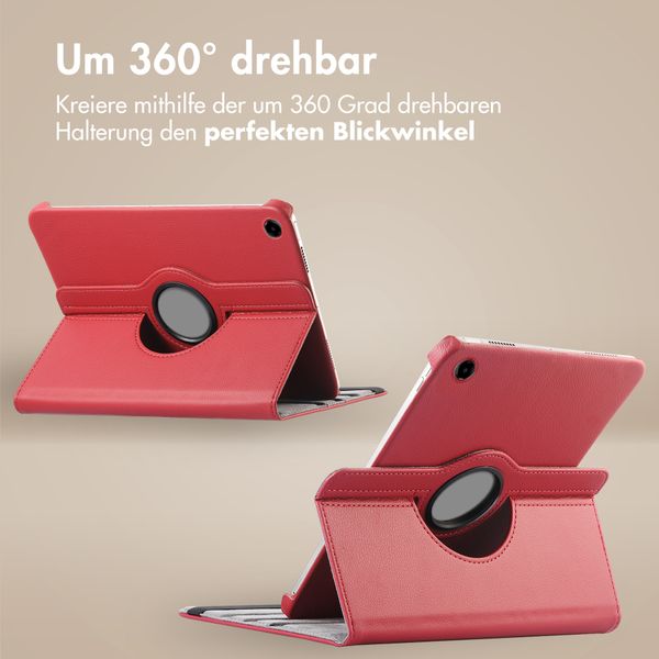 imoshion 360° drehbare Klapphülle Samsung Galaxy Tab A11 Plus - Rot