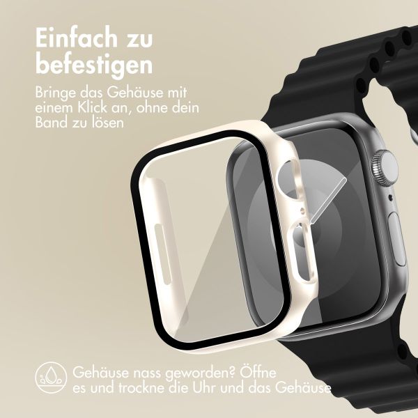 imoshion Full Cover Hard Case für die Apple Watch Series 7 / 8 / 9 – 41 mm – Starlight