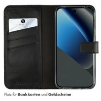 Selencia Echtleder Klapphülle Google Pixel 10a - Schwarz