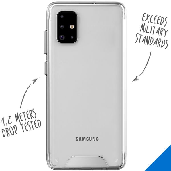 Accezz Xtreme Impact Case Transparent für das Samsung Galaxy A71