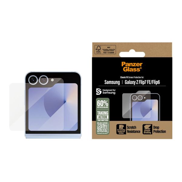 PanzerGlass Antibakterieller Screen Protector Samsung Galaxy Z Flip 6 / Flip 7 FE