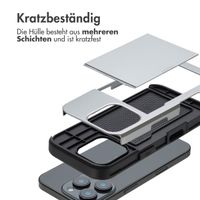 imoshion Backcover mit Kartenfach Apple iPhone 16 Pro - Grau