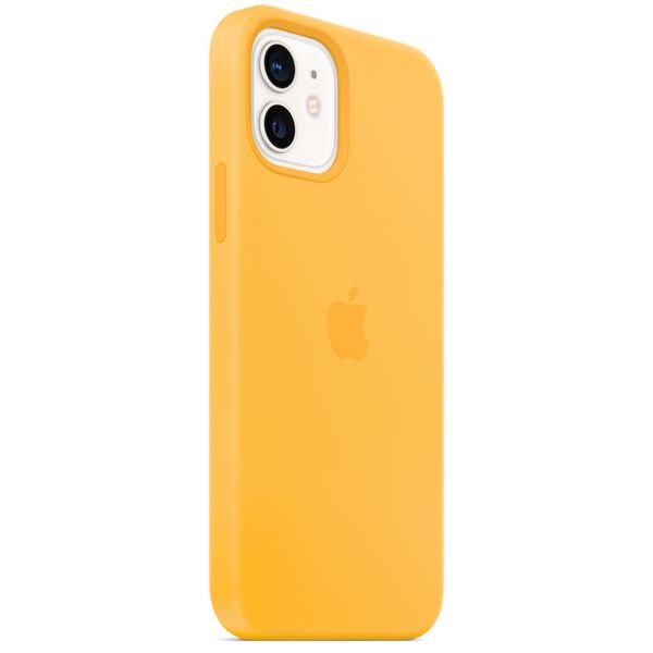 Apple Silikon-Case MagSafe für das Apple iPhone 12 (Pro) - Sunflower