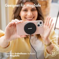 Accezz Liquid Silikoncase mit MagSafe für das iPhone 16 - Rosa