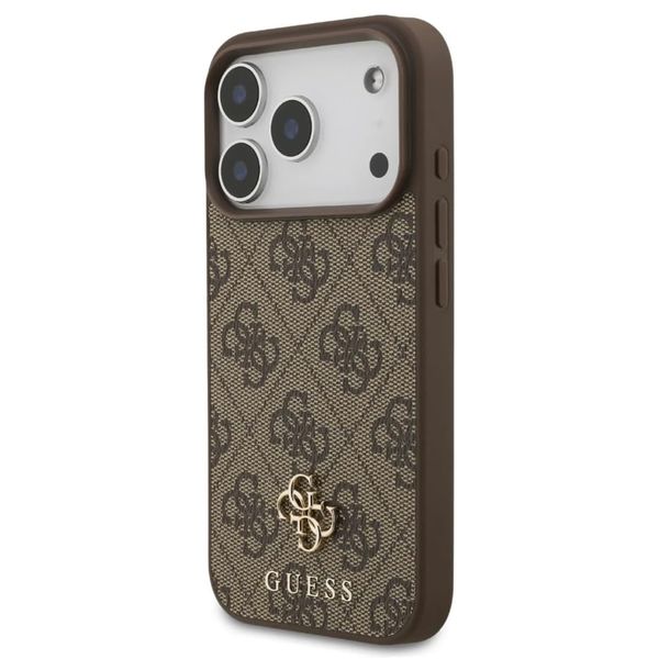 Guess 4G Metal Logo Back Cover MagSafe Apple iPhone 17 Pro Max - Braun