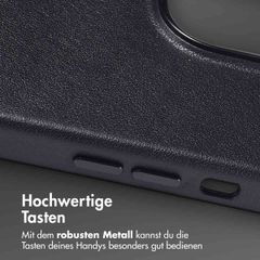 Accezz MagSafe Leather Backcover Apple iPhone 14 Pro Max - Onyx Black