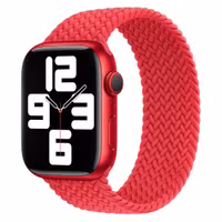 Apple 4 Pack Geflochtenes Solo Loop für Apple Watch | 38/40/41/42 mm - Größe 9 - (PRODUCT)RED / Maize / Lavender / Storm Blue