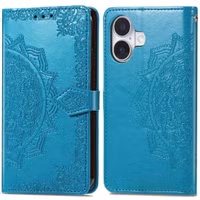 imoshion Mandala Klapphülle für das Apple iPhone 16 - Türkis