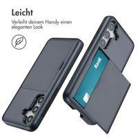 imoshion Backcover mit Kartenfach Samsung Galaxy S25 - Dunkelblau