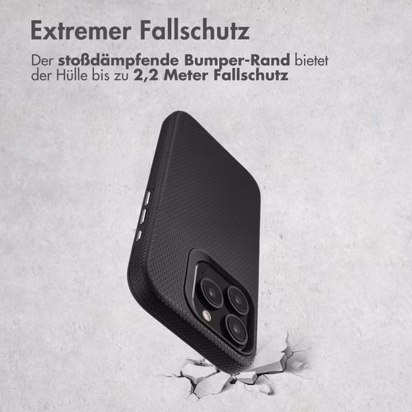 Accezz Tough Back Cover mit MagSafe Apple iPhone 16 Pro - Schwarz