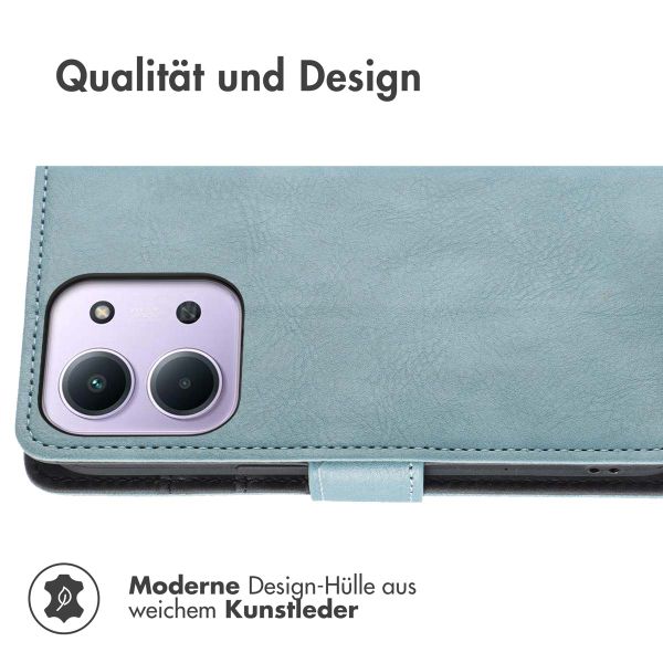 imoshion Luxuriöse Klapphülle Xiaomi Redmi 15C (5G) - Hellblau
