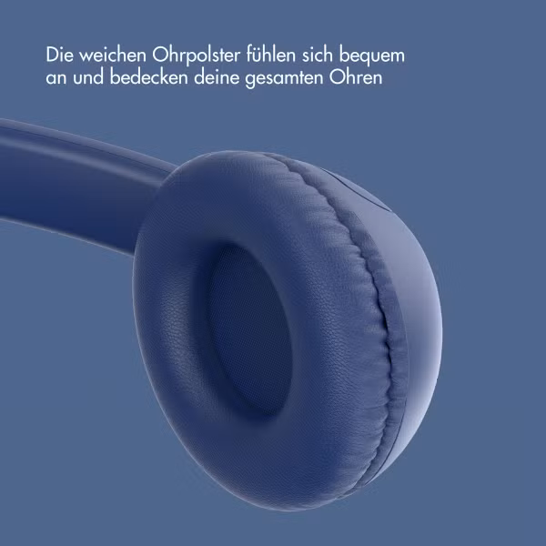 imoshion Kinderkopfhörer mit AUX-Kabel - Dezibelbegrenzer - Denim Blue