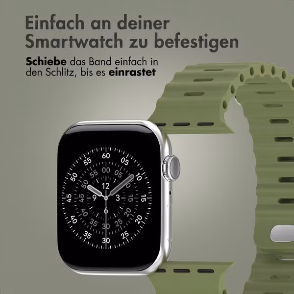 Accezz Ocean Armband für Apple Watch | 38/40/41/42 mm - Khaki