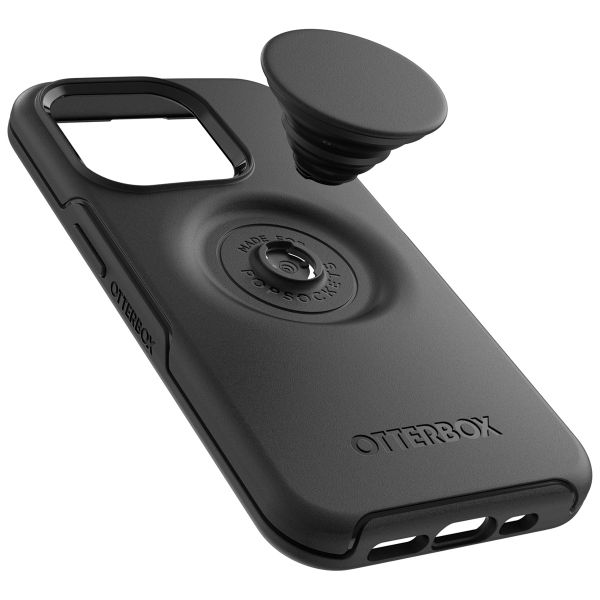 OtterBox Otter + Pop Symmetry Backcover für das iPhone 14 Pro - Schwarz