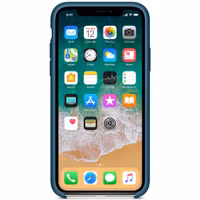 Apple Silikon-Case Blau für das Apple iPhone X