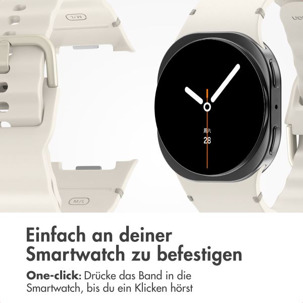 imoshion Wave Silikonarmband für das  Samsung Galaxy Watch 8 (40/44mm) / Classic (46mm) - Polarstern