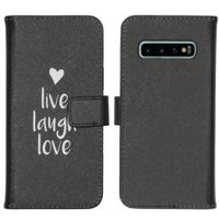 imoshion Design TPU Klapphülle Galaxy S10 - Live Laugh Love