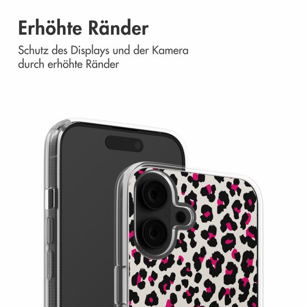 imoshion Design Hülle Apple iPhone 16 - Leopard Pink
