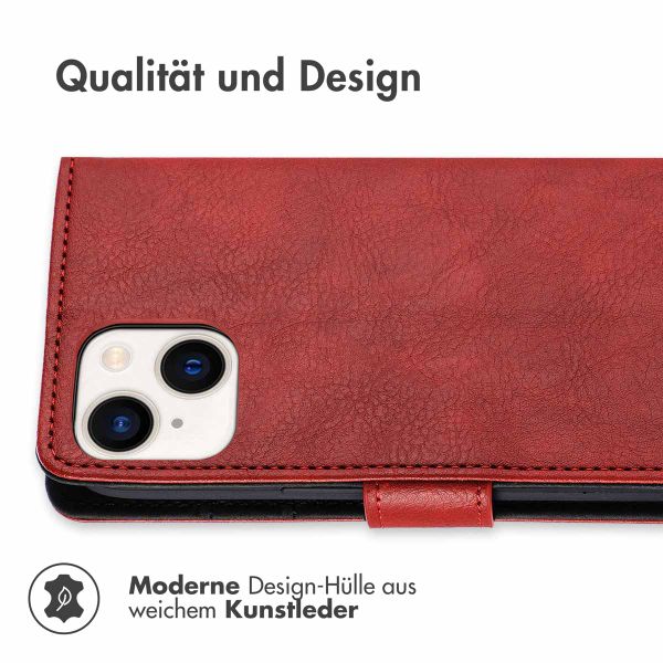 imoshion Luxuriöse Klapphülle Apple iPhone 15 - Rot