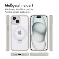 Accezz Ring Stand Backcover mit MagSafe Apple iPhone 15 - Grau