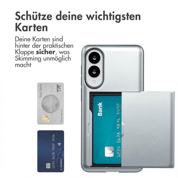 imoshion Backcover mit Kartenfach Samsung Galaxy S25 Edge - Grau