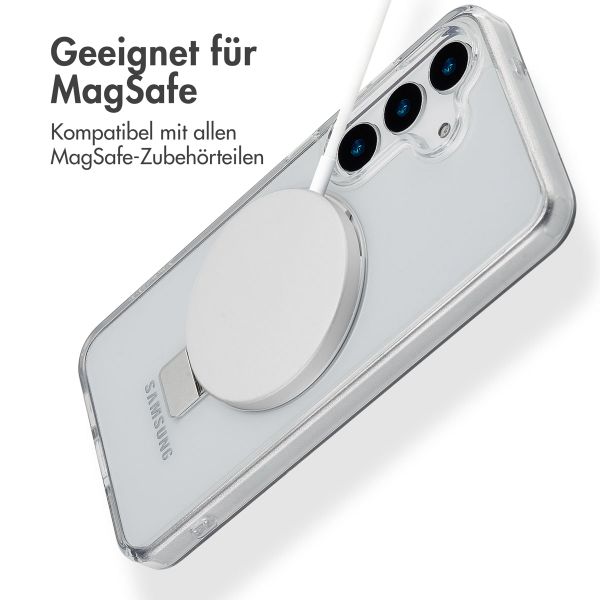 Accezz Ring Stand Backcover mit MagSafe Samsung Galaxy S25 - Transparent