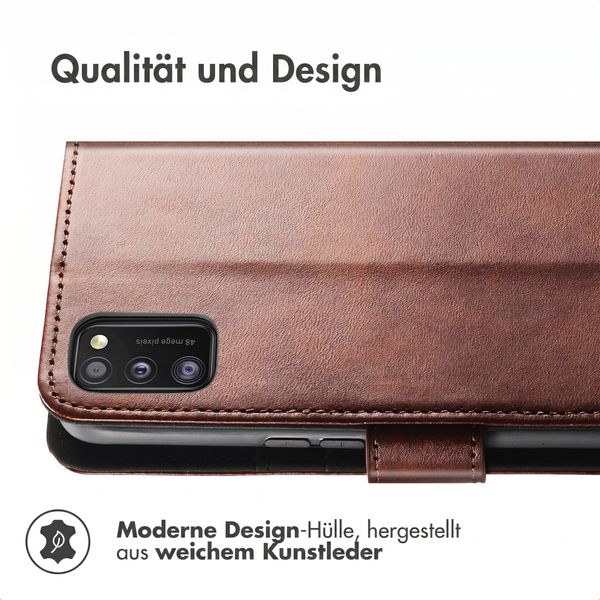 imoshion Luxuriöse Klapphülle Samsung Galaxy A41 - Dunkelbraun