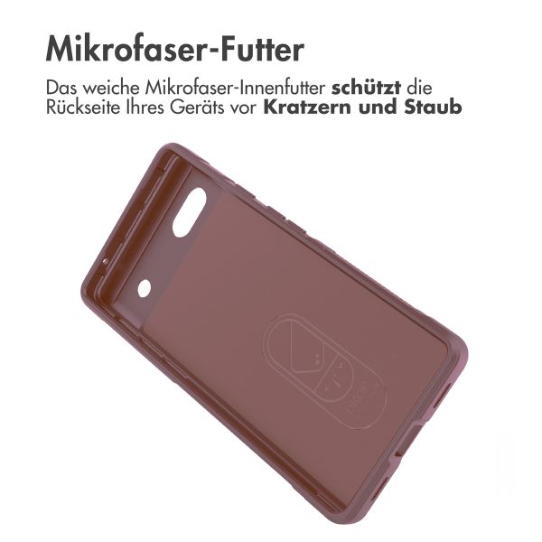 imoshion EasyGrip Back Cover für das Google Pixel 6a - Violett