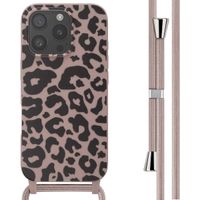 imoshion Silikonhülle design mit Band für das Apple iPhone 16 Pro - Animal Pink