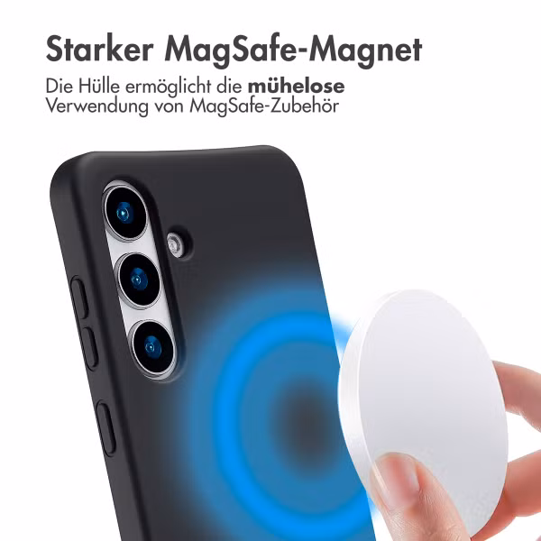 imoshion Color Backcover mit abtrennbarem Band MagSafe für das Samsung Galaxy S24 / S25- Schwarz