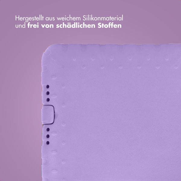 imoshion Schutzhülle mit Handgriff kindersicher Apple iPad 6 (2018) 9.7 Zoll / iPad 5 (2017) 9.7 Zoll - Lila