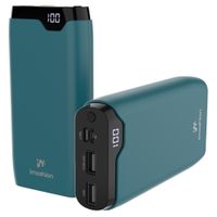 imoshion Powerbank 20.000 mAh - 22,5W Schnellladegerät - USB-C / USB-A - Petrol Green