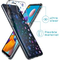 imoshion Design Hülle für das Samsung Galaxy A21s - Stars - Violett