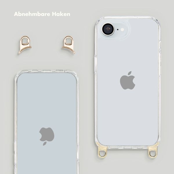 Selencia Backcover mit abnehmbaren Haken Apple iPhone 16e - Transparent