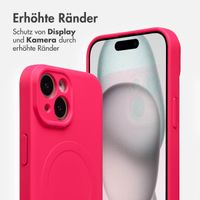 imoshion Color Back Cover mit MagSafe Apple iPhone 15 - Neon Pink