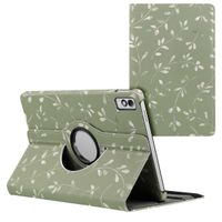 imoshion 360° drehbare Design Klapphülle für das Lenovo Tab M10 5G - Green Flowers