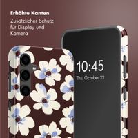 Selencia Vivid Back Cover Samsung Galaxy S24 FE - Choco Flower Pop