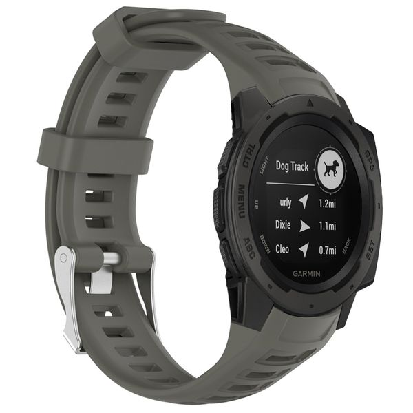 imoshion Silikonband für das  Garmin Instinct - Grau